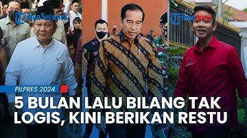 Beda Sikap Presiden Jokowi soal Duet Prabowo-Gibran: 5 Bulan Lalu Bilang Tak Logis, Kini Beri Restu