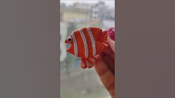 Cute fish Using Super Clay🤯 #Fish #superclay #airdryclay #claycrafts #diy #claycraft #creativeidea