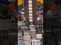 the process of drilling holes in a piece of iron at both ends using factory tools#automobile