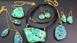 How I Create Faux Turquoise Stone from Polymer Clay . RAW STONE JEWELRY TUTORIAL