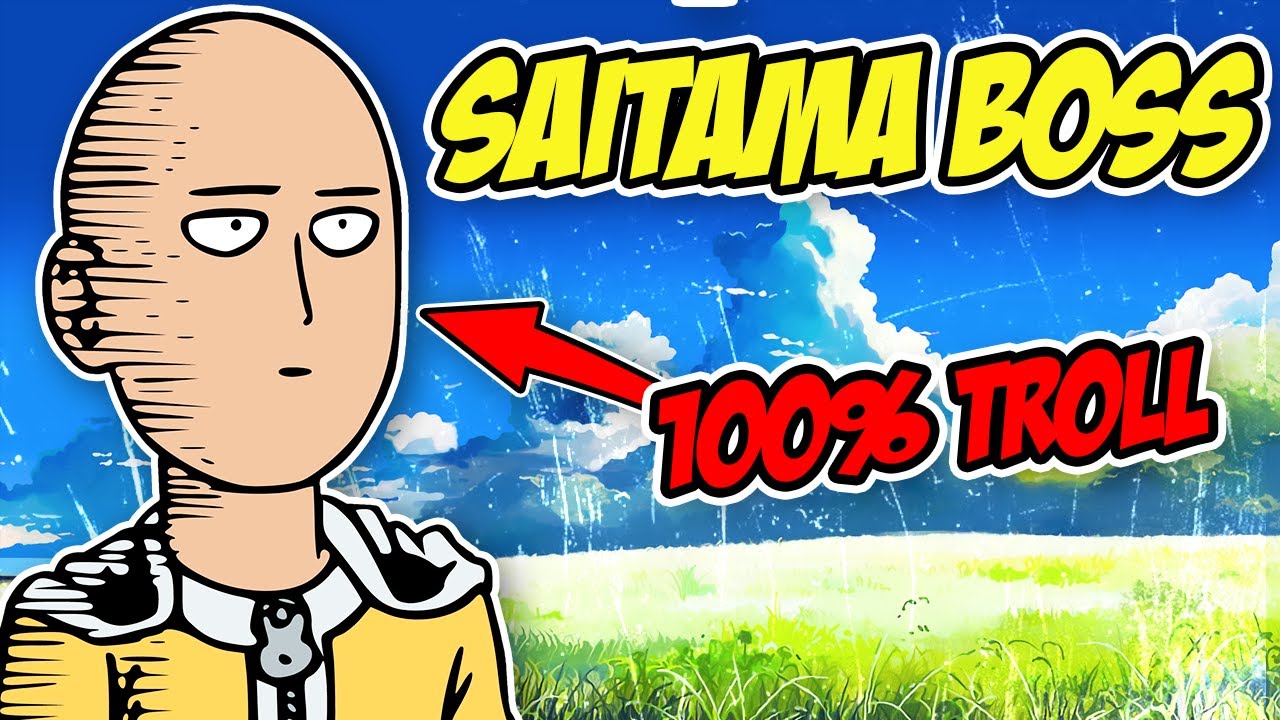 Saitama Is A Troll One Punch Man Destiny How To Kill Saitama Boss Roblox Youtube - trololo song roblox id real robux generator no human