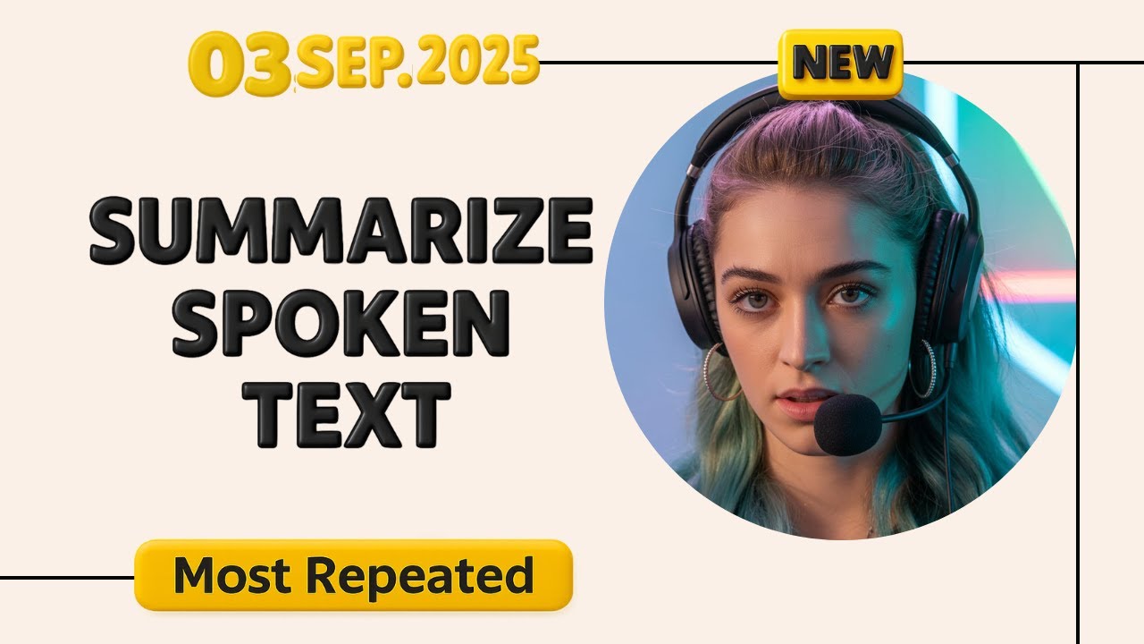 Summarize Spoken Text PTE - September 2025 - Real Exam Questions with Sample Answers