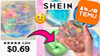 EXPOSING TEMU \& SHEIN'S SUSPICIOUSLY CHEAP SLIMES! 😱🤨 *BRUTALLY HONEST $1 Slime Review*