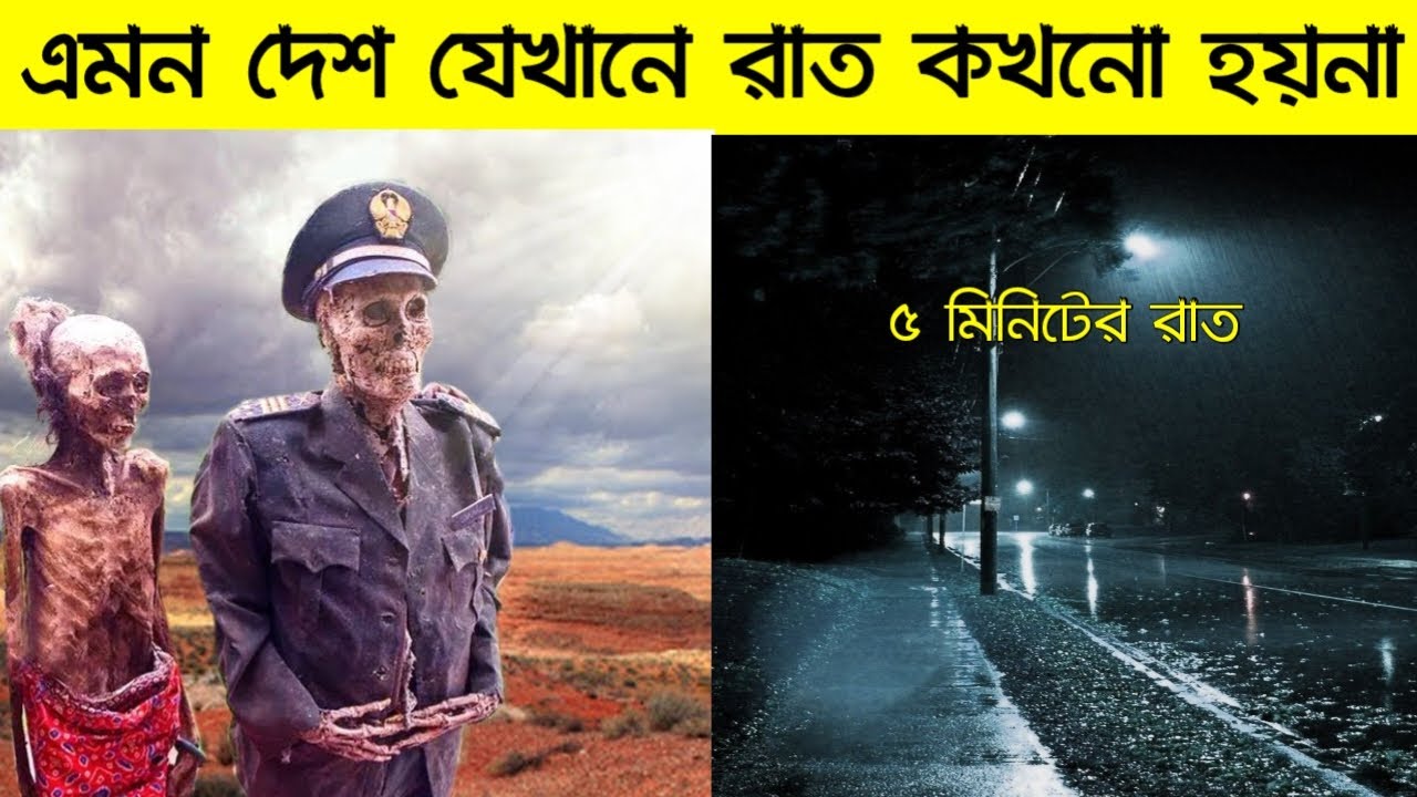 দুনিয়ার এমন দেশ যেখানে কখনো রাত হয় না।এমন সত্য দেখলে অবাক হবেন। Countries Where Sun Never Rises