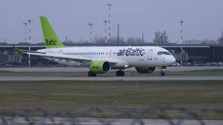 AirBaltic, Airbus A220-300 arrival to RIX from IST | aircraft YL-CSI | flight BT712