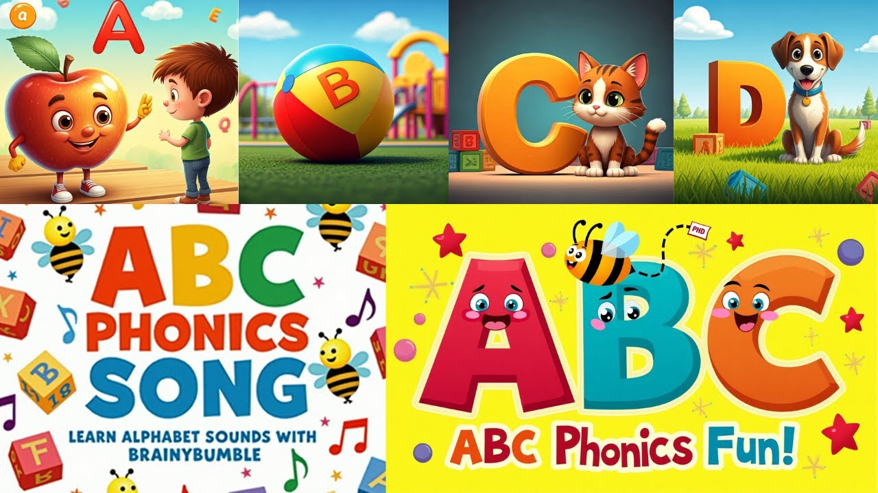 ABC Phonics Song for Kids | Learn A to Z Letter Sounds | Fun Alphabet ...