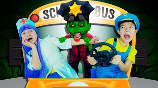 Wheels on the Bus + Zombie Bus Song + More | Nursery Rhymes & Kids Songs