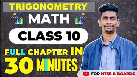 Trigonometry in one shot | Math for NTSE & Boards | Full Chapter Revision in 30 Minutes