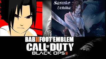 COD Black Ops 2 Emblem Tutorial  - Sasuke Uchiha