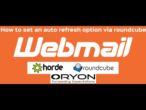 How to set an auto refresh option in webmail via roundcube interface?