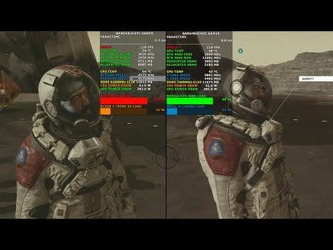 STARFIELD Ultra Settings 1080p | RTX 4090 VS RX 7900 XTX