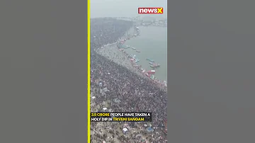 Watch MahaKumbh Mela 2025 Sangam Sees Over 3 5 Crore Pilgrims For Holy Dip NewsX 