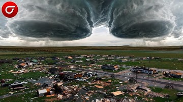 Detik² Tornado Dahsyat Porak Porandakan Seluruh Kota New Jersey // Kejadian Alam Mengerikan 2021