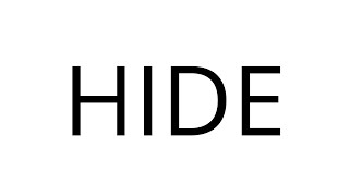 A message appeared on every screen in the world: HIDE.