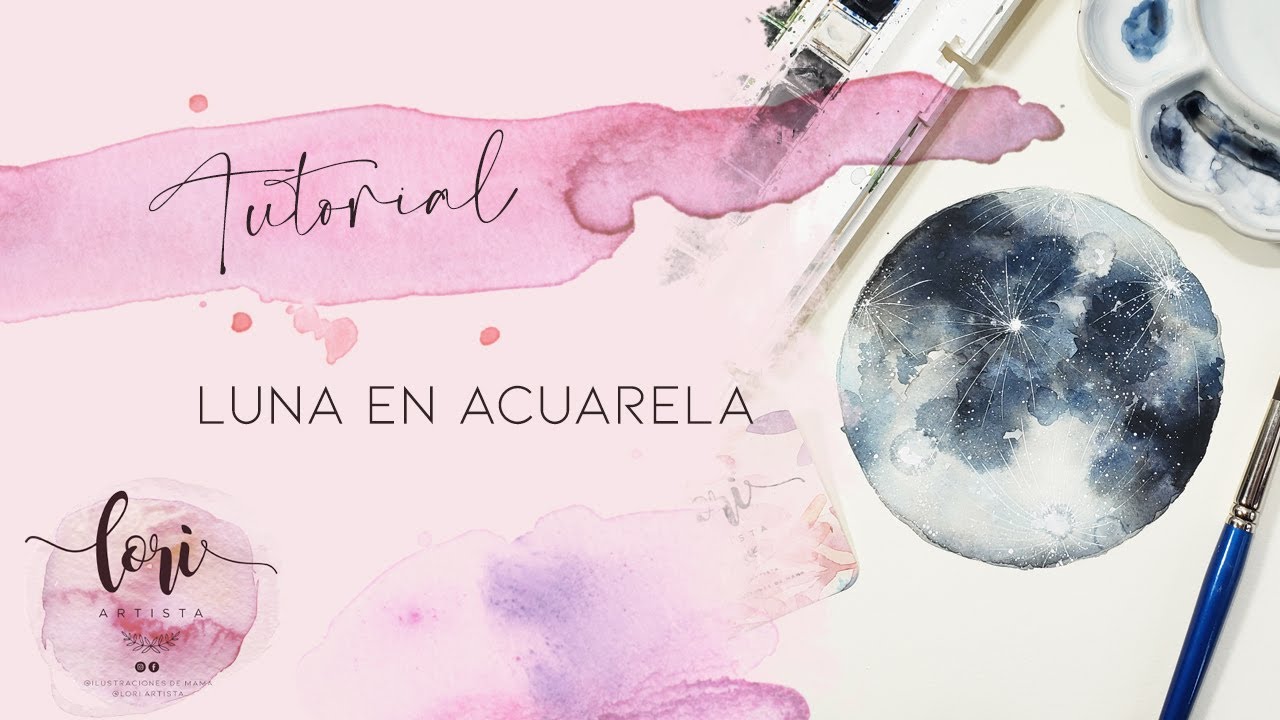 [TUTORIAL] [ACUARELA PARA PRINCIPIANTES] Luna en Acuarela