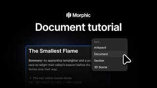 Information Documents | Morphic Tutorial Guide