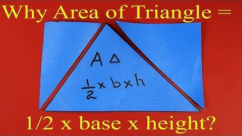 Why area of the triangle  is 1/2 x base x height? - Part 1 | English