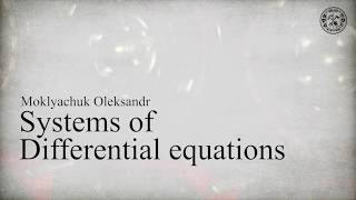 Systems of differential equations