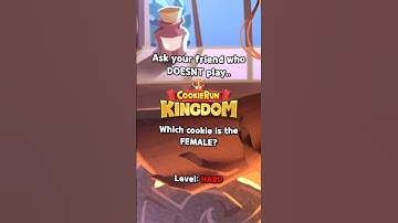 Ask your friend which CRK COOKIE is a FEMALE..🤨💞 || #cookierun #cookierunkingdom #crk
