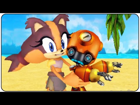Sonic Boom Fire and Ice - 100% Walkthrough Part 3 Seaside Island 1/2