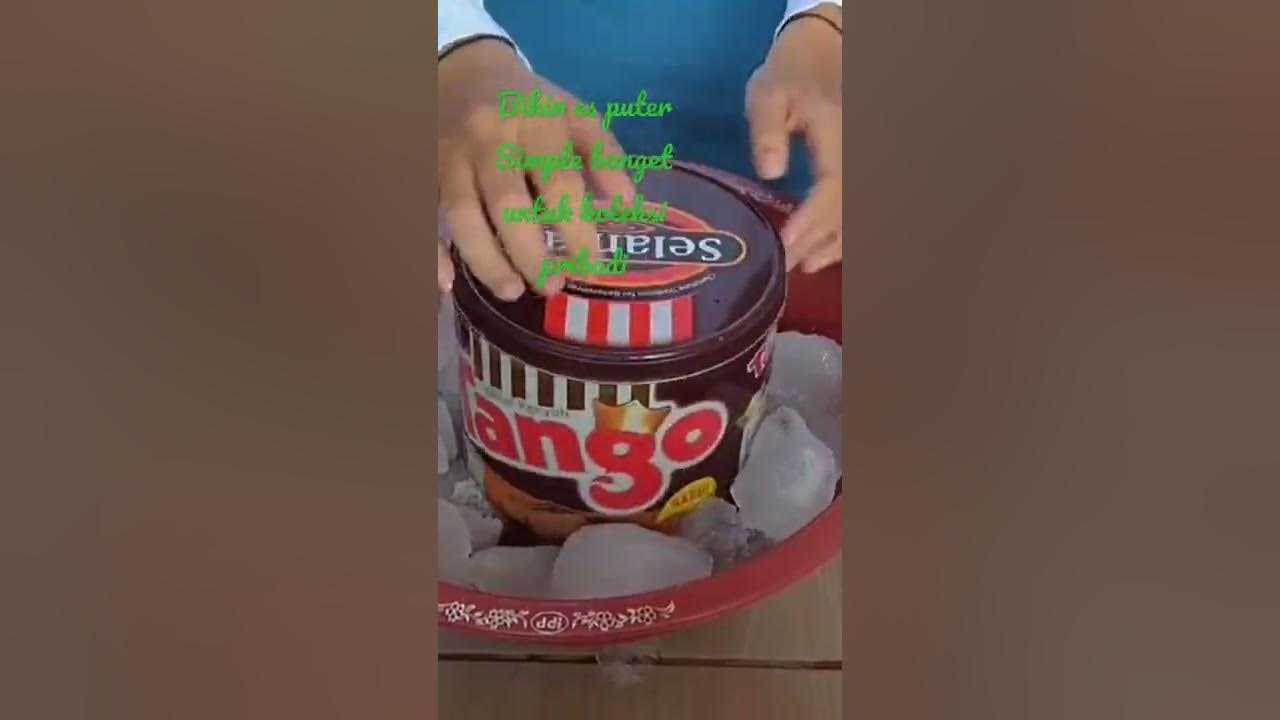 Cara membuat es puter sederhana pakai es batu dan garam aja dirumah #membuateskrim