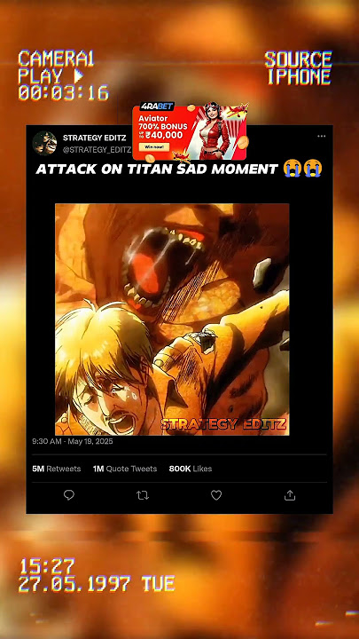 ATTACK ON TITAN SAD MOMENT 😭😭~#ATTACKONTITAN #strategyeditz #aotshorts #titan#anime #mmnmedianetwork