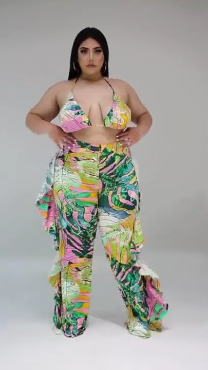 Plus Size 3PC Paradise swimsuit Fashion