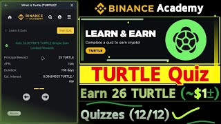 Binance TURTLE Quiz | Learn & Earn | How to Complete the Quiz screenshot 4