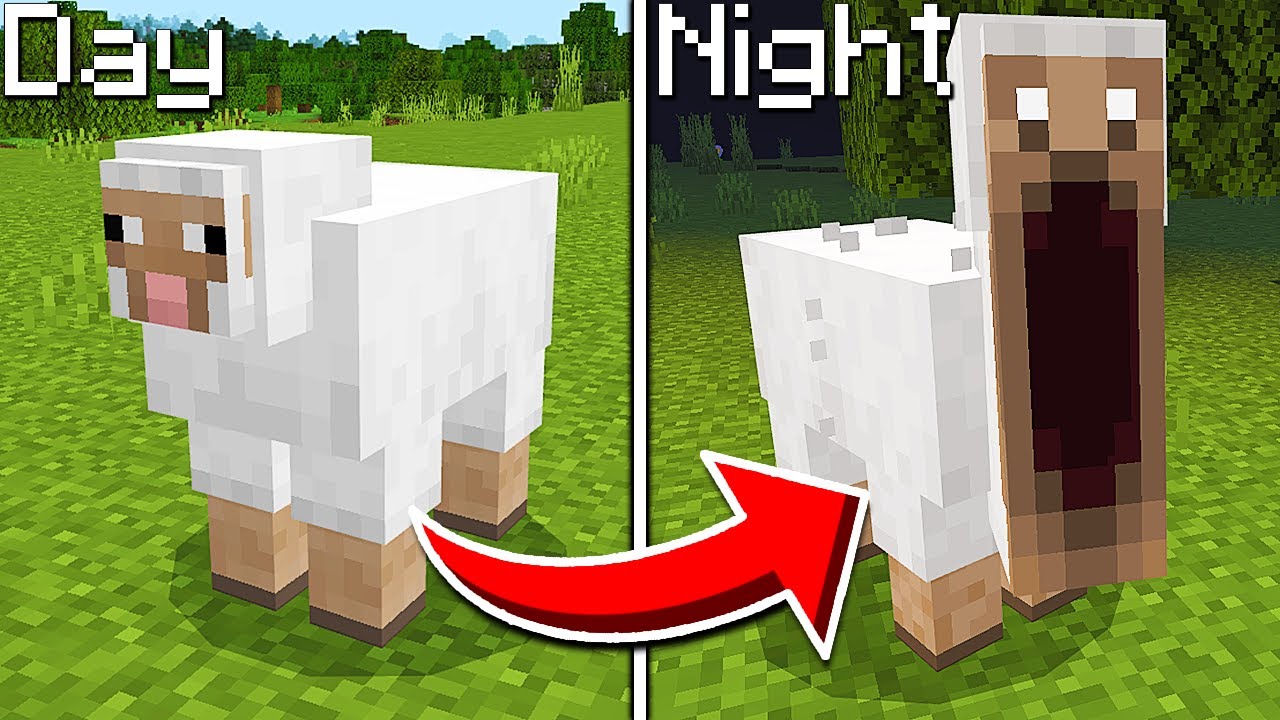 Minecraft Mobs Become Scary at NIGHT Scary Mobs Addon