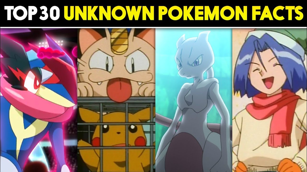Top 30 Unknown Pokemon Facts | 30 Interesting Pokemon Facts |  Pokemon Journeys in Hindi |