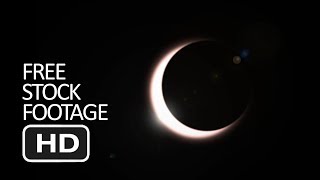 Free Stock Footage - Solar Eclipse Black Screen