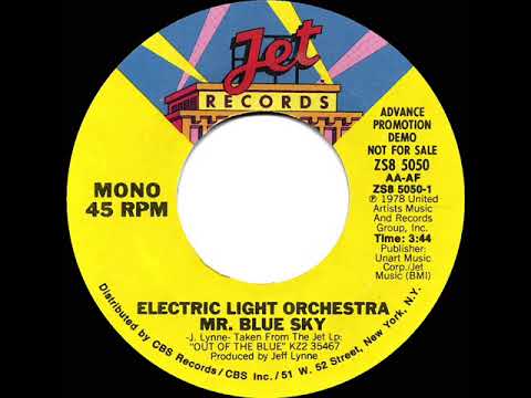 1978 Electric Light Orchestra - Mr. Blue Sky (mono radio promo 45