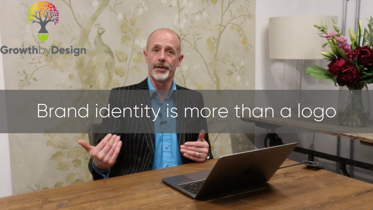 Logo, colours and your messaging make up your brand identity | Growth By Design |