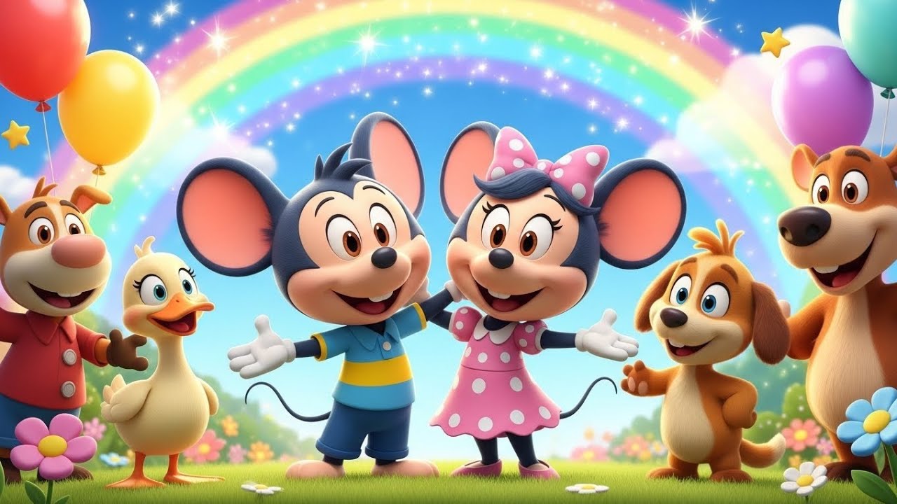 Mickey Mouse and Minnie Magical Drawing for Kids | Easy Step-by-Step Tutorial