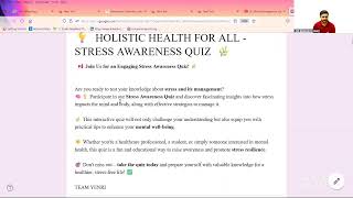 📢Stress Management Quiz For Learning in an Interactive Manner