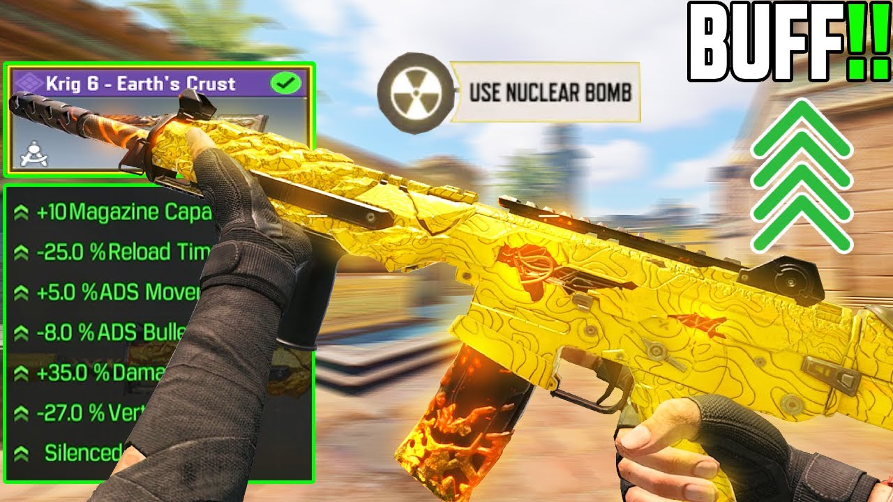 New KRIG 6 Loadout Give Easy Nuke!! Buff KRIG 6 Gunsmith Attachments Are Meta in COD Mobile Season 7