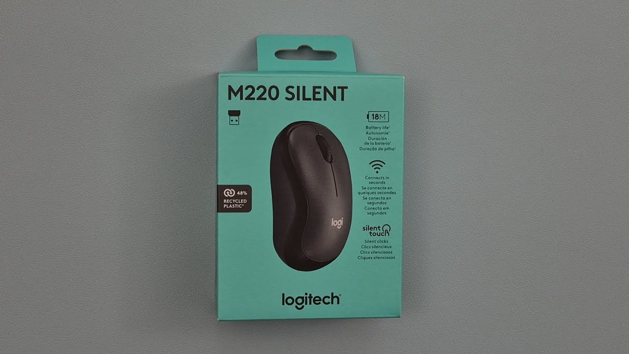Распаковка бесшумной мыши Logitech M220