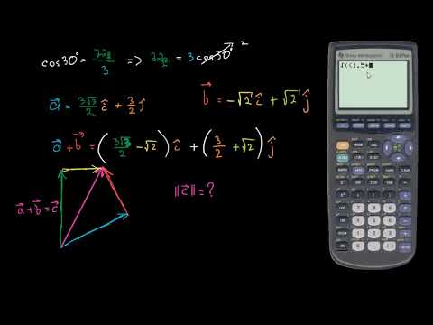 ვექტორების შეკრება აბსოლუტური სიდიდისა და მიმართულების ფორმით (2-დან 2)