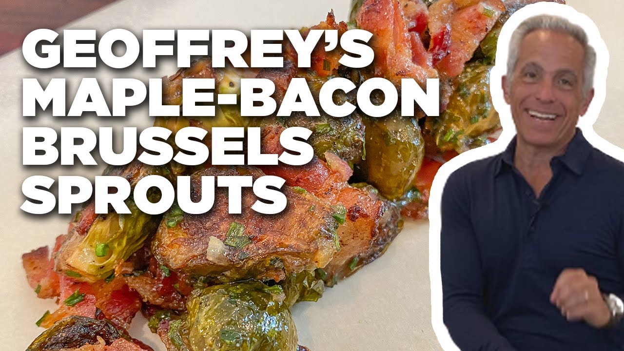 Geoffrey Zakarian's Charred Brussels Sprouts with Bacon and Maple The