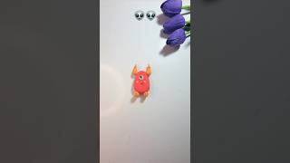 Cute Horn Monster Clay Tutorial 👹|Easy clay art for kids |#shorts #youtubeshorts #craft #claycraft