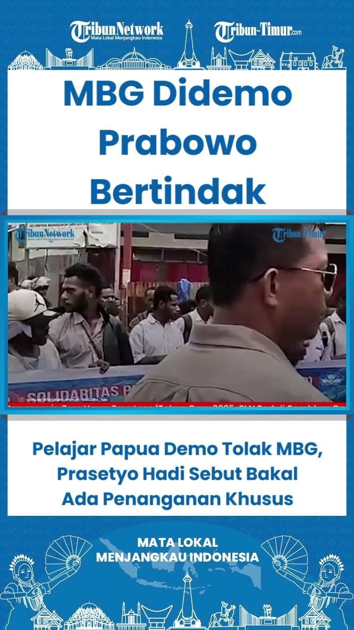 SHORT Pelajar Papua Demo Tolak MBG, Prasetyo Hadi Sebut Bakal Ada Penanganan Khusus