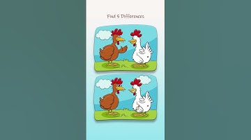 Find 5 Differences!!! #shorts #shortvideo #game #puzzle #challenge