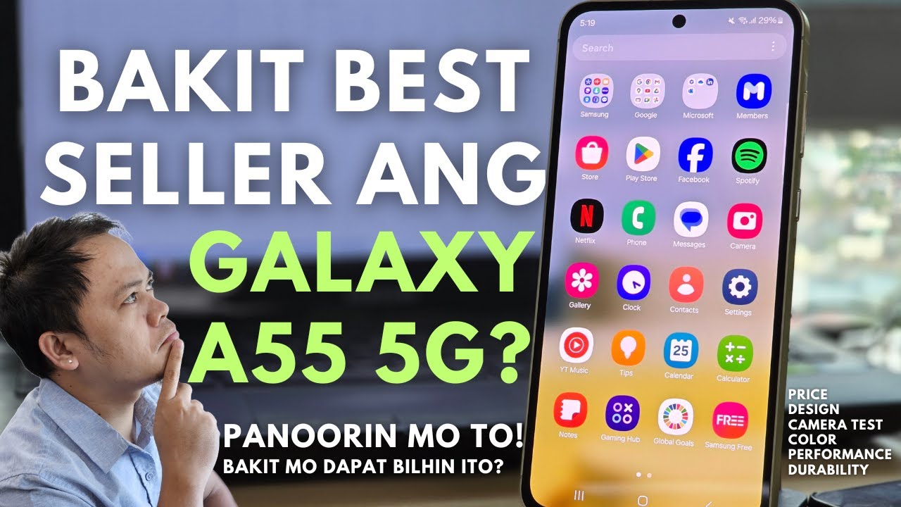 SAMSUNG GALAXY A55 5G: BEST SELLER SMARTPHONE 2024? ALAMIN SA REVIEW NA TO ANG MGA DAHILAN!