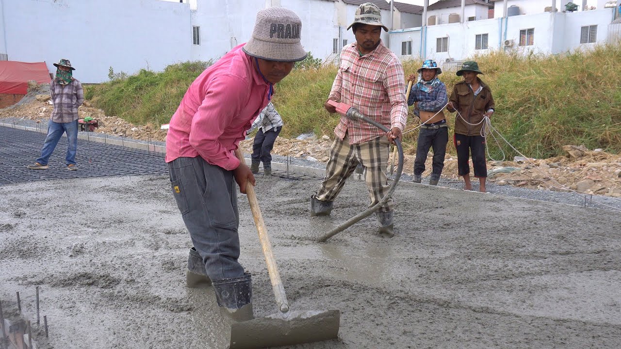 Wow Amazing Concrete!! Road Technology in Village | Construction Works