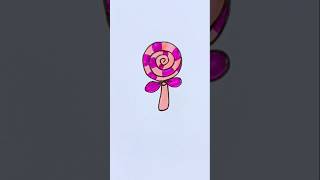 lollipop drawing colouring. #lollipop #artclass #drawing4kids #youtube #viral #kidsart #diy #happy