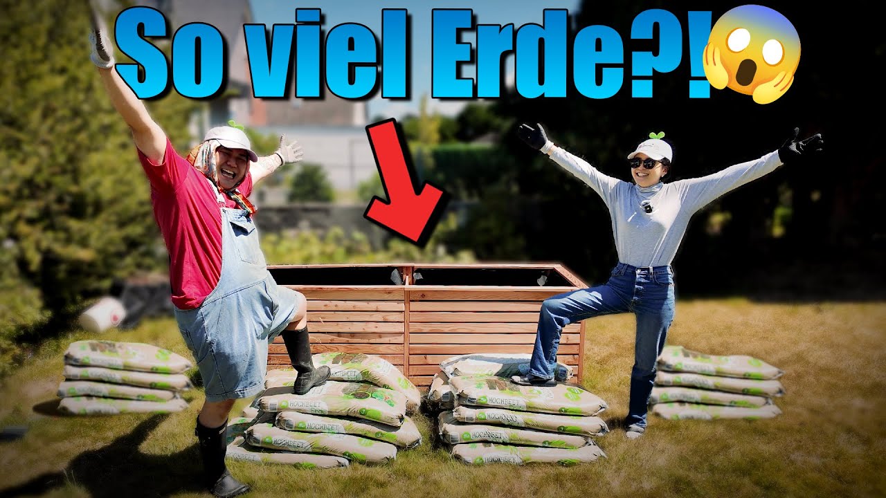 Wir befüllen das Hochbeet! 😱 So viel Erde?!