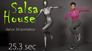 ue5 - ' Salsa House ' - dance animation on #MetaHuman Ada avatar (#UnrealEngine) - #126bpm
