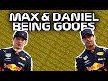 MAX Verstappen and DANIEL Ricciardo being GOOFS for 8 MINUTES STRAIGHT