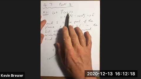 Video Lecture Stewart 16.7 Part 3