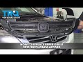 How to Replace Upper Grille 2013-2017 Honda Accord